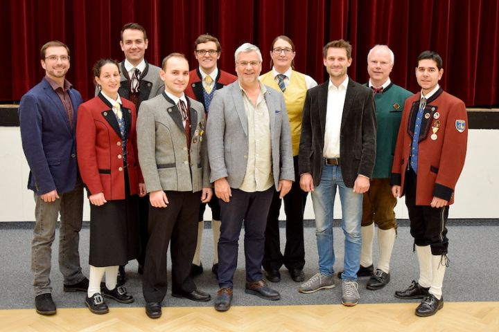 BAG Funktionre und die Jury nach der Konzertmusikbewertung 2022 in Hollabrunn